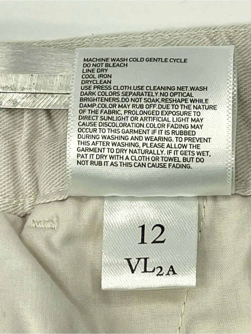 UNIQLO Men's Light Tan Linen Blend Pants Drawstring Elastic Waist 42-45 Size 3XL